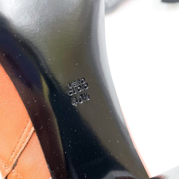 3.1 Phillip Lim Drum Boots Ankle Cognac Brown Leather Block Heel Sz 40.5 / 10 - Picture 10 of 11